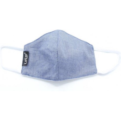 KipKep Niet-medisch Mondmasker voor Kinderen - Wasbaar - Maat XS - 3-5 Jaar - Oxford Blue