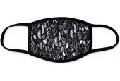 Mondkapje bloemenprint | wasbaar mondmasker | bloemen zwart | Leuke mondkapjes