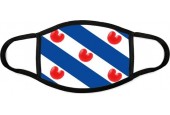 Wasbare Mondkapjes met Print - Fryske Flagge - Fryslan Friese Vlag Friesland Pompeblêde - Niet-medisch Mondmasker