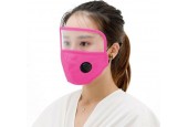 Mondkapje - inclusief gezichtsmasker met ventiel en filter - Roze - 1 stuks