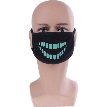 Mondmasker - Mondkapje - Mondkapjes Wasbaar - Niet Medisch - Gezichtsmasker - Openbaar Vervoer Masker - Blauwe tanden