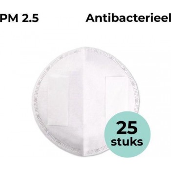 25 Filters Voor Mondkapjes - Filtert PM2.5 Fijnstof en Pollen