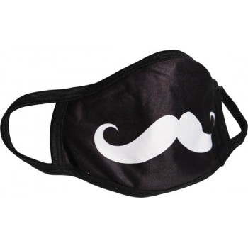 Moustache | Maat L (volwassenen) | Grappig Snor Mondkapje | Wasbaar | Niet-Medisch | Herbruikbaar