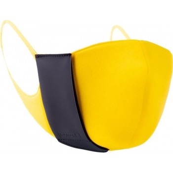 Banale ACTIVE MASK Cedro Yellow - Premium Design Mondkapje MEDIUM - herbruikbaar - Geel - Active Mask CEDRO Regular