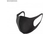 Mondkapje wasbaar - Zwart - Wasbaar mondkapje - Geschikt voor ov en openbare ruimtes -  Nova Design