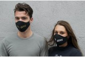 Unisex drielaags stijlvol mondmasker/mondkapje van katoen - "Kap Eens" goud