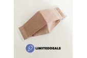 Wasbare mondkapje - Versie: Zacht Roze - 100% KATOEN - 3 Lagen - Met Filter vakje - Handgemaakt in Nederland - LimitedDeals