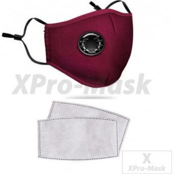 Ultrafijn Masker Rood | Comfortabel & filtert de lucht | One Size |Voor in de Trein