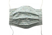 3x Mondkapje Babette Tijm stof wasbaar 2 laags. Elastiek gemakkelijk op maat te maken. NIET Medisch