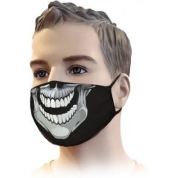 Mondkapje Streetwear Skull Smile Design | Mond Neus Masker | Mondmasker