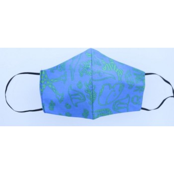 Mondkapje uitwasbaar van katoen 2 laags met elastiek voor kinderen van 7 - 15 jaar - Blauw met Nijntje