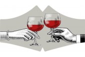 Comfortmasker Red Red Wine met linten