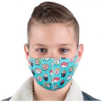 Neopreen wasbaar SUSHI KINDER mondmasker, mondkapje, mondkapjes – 1 stuk ( XS ) –  (niet voor medisch gebruik)