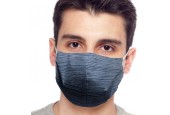 Stoffen mondkapje Blauw-Grijs - Medium | Wasbaar | Optimale bescherming