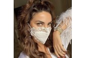 Trendy Mondkapje - wit|Herbruikbaar mondmasker|Wasbaar gezichtsmasker|Niet-medisch|Zacht elastiek|Volwassenen