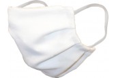 Mondkapje- mondmasker Wit 100% Katoen dubbellaags filter toepasbaar tbv Kind vanaf 12 jaar en ouder