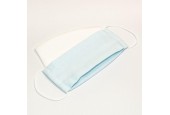 Mondkapje + 10 filters - lichtblauw - hoge kwaliteit - herbruikbaar en wasbaar katoenen mondmasker met elastiek
