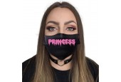 Twisted Apparel Masker Princess Mondkapje Zwart