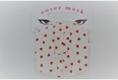 Comfort Face Mask wit hartje masker 100% katoen - Mondmasker - Mondkapje - Herbruikbaar & wasbaar