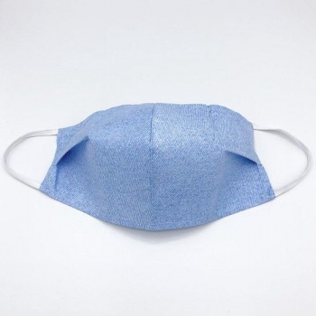 Stoffen mondkapje Lichtblauw Denim - Medium | Wasbaar | Optimale bescherming