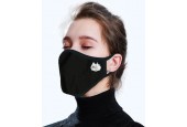 Mondkapje Zwart met Logo | Mondmasker | Facemask | mouthmask | Mondkapje Uitwasbaar | Stoffen Mondkapje