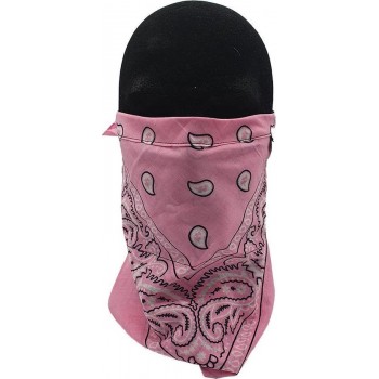 Roze Bandana Paisley mondmasker - masker- non-medical - Face mask - Mondkapje
