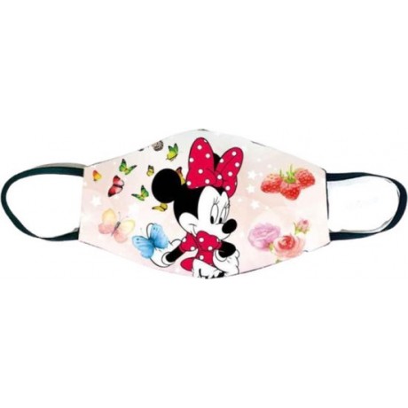 kindermondmasker Minnie Mouse vlinders en aardbeien