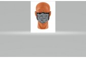 Mondmasker - Wasbaar op 60°C - 2-laags Viscose - Moustache Grijs-Zwart