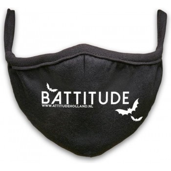 Attitude Holland Masker Bat Mondkapje Zwart