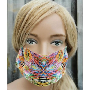 Limited Edition 2 laags katoenen mond-maskers mondkapjes 60C wasbaar Paperclips