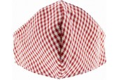 Attitude Holland Masker Checkered Gingham Mondkapje Rood/Wit