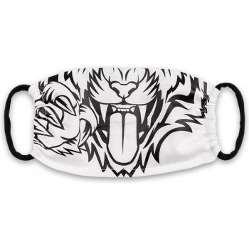 Most Hunted kids tijger mondmasker wit zwart 20-11cm