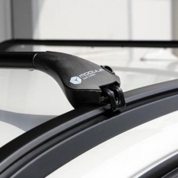 Dakdragers Modula tbv Mini Cooper 3 deurs Hatchback vanaf 2014 met geintegreerde dakrails