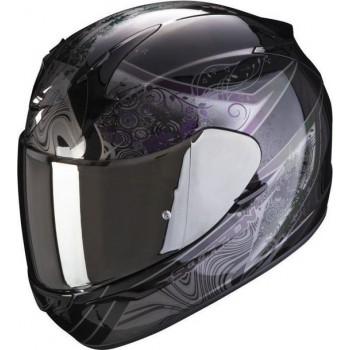 Scorpion EXO-390 Clara Black Silver Full Face Helmet L