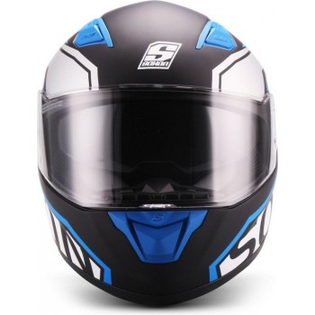 SOXON ST-1000 RACE integraal helm, motorhelm, scooterhelm ECE keurmerk, Blauw, M hoofdomtrek 57-58cm