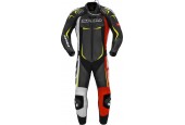 Spidi Track Wind Pro Red Yellow Fluorescent One Piece Racing Suit 50