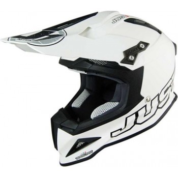 JUST1 Helmet J12 Solid White 56-S
