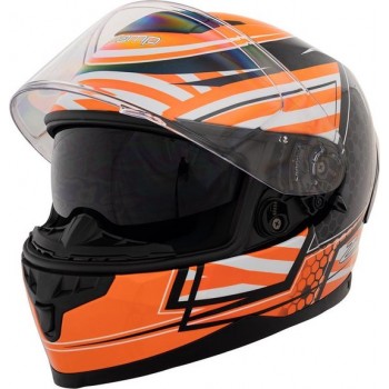 Zamp FR-4 ECE22.05 / DOT Helmet Matte Orange Graphic Medium