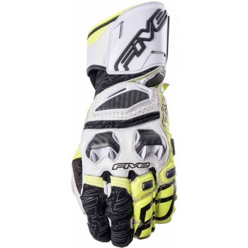 Five RFX Race Fluo Yellow Motorcycle Gloves 2XL