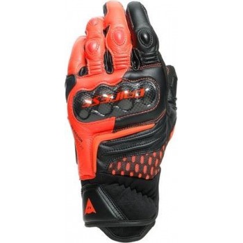 Dainese Carbon 3 Short Black Fluo Red Motorcycle Gloves XL