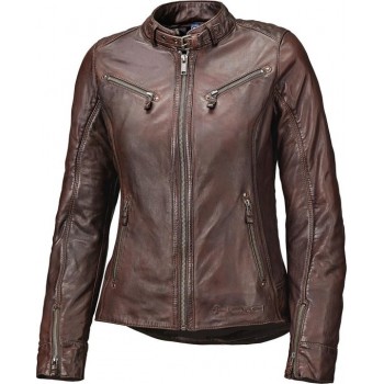 Held Sabira Chocolate Brown Leather Motorcycle Jacket 36