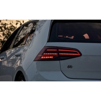 Achterlichten VW GOLF 7 LED GTI, GTE, R Dynamisch Knipperlicht | Volkswagen Golf MK7 MK 7.5 | Smoke Getint LED