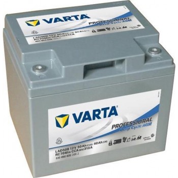 Varta LAD50B Professional Deep Cycle AGM Accu 12V 50Ah 318A 4016987144619