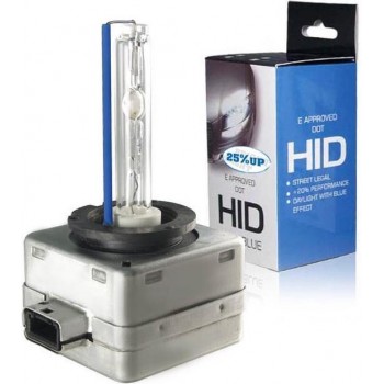 Blanco HID-Xenon lamp D3S 5000K 25% UP + E-Keur, 1 stuk