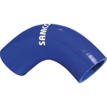 Samco Sport Samco Siliconen slang 90 graden bocht - Lengte 125mm - Ø89mm - Blauw